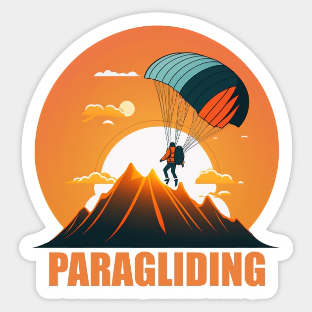 Paragliding - Yolo Sticker by i2studio